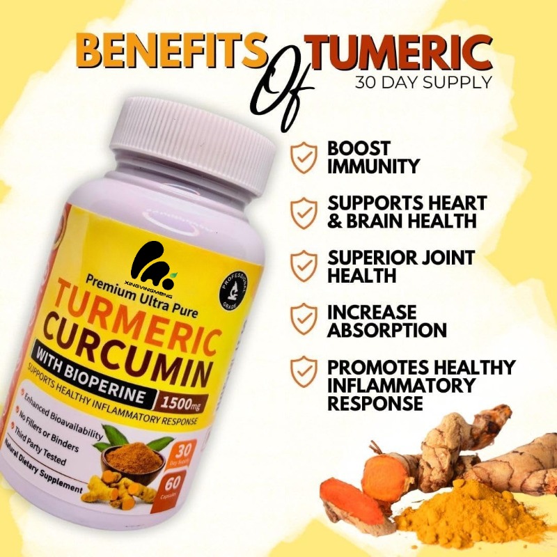 Turmeric Curcumin Capsule - Turmeric Curcumin and Bioperine Ginger Supplement