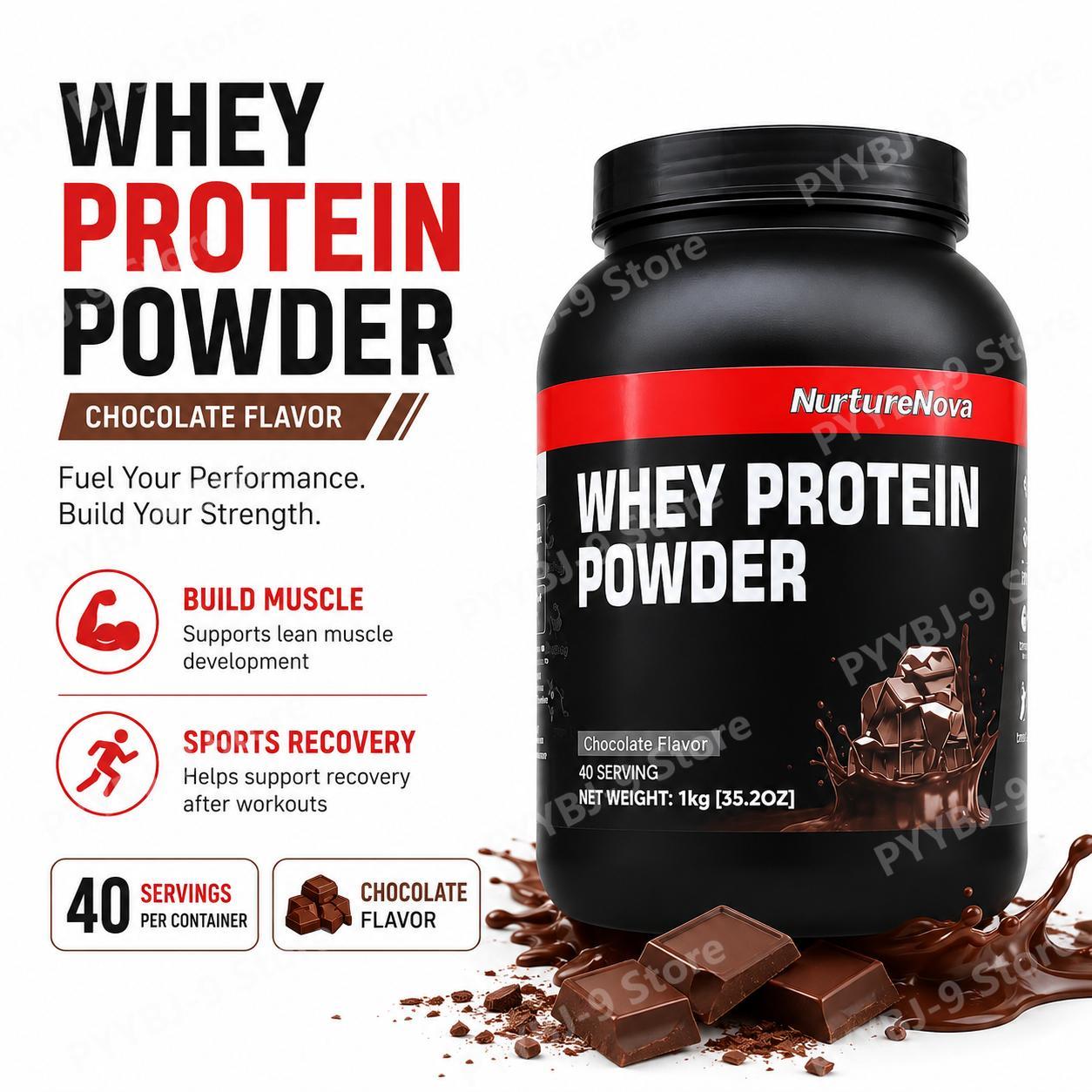 Nutrition Of Fitness - NurtureNova Whey Protein Powder Chocolate Flavor