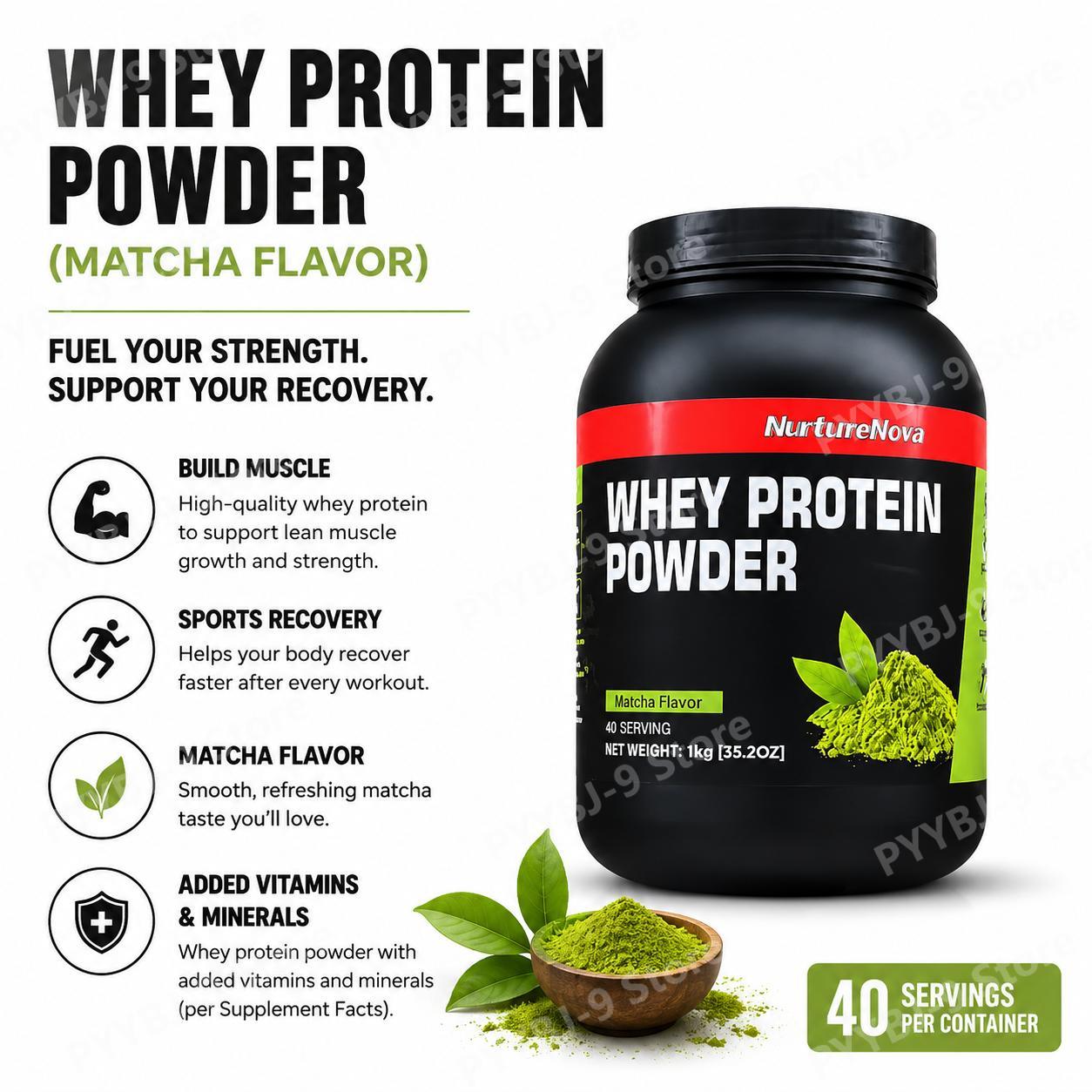 NurtureNova Whey Protein Powde - Nutrition Of Fitness recension och pris